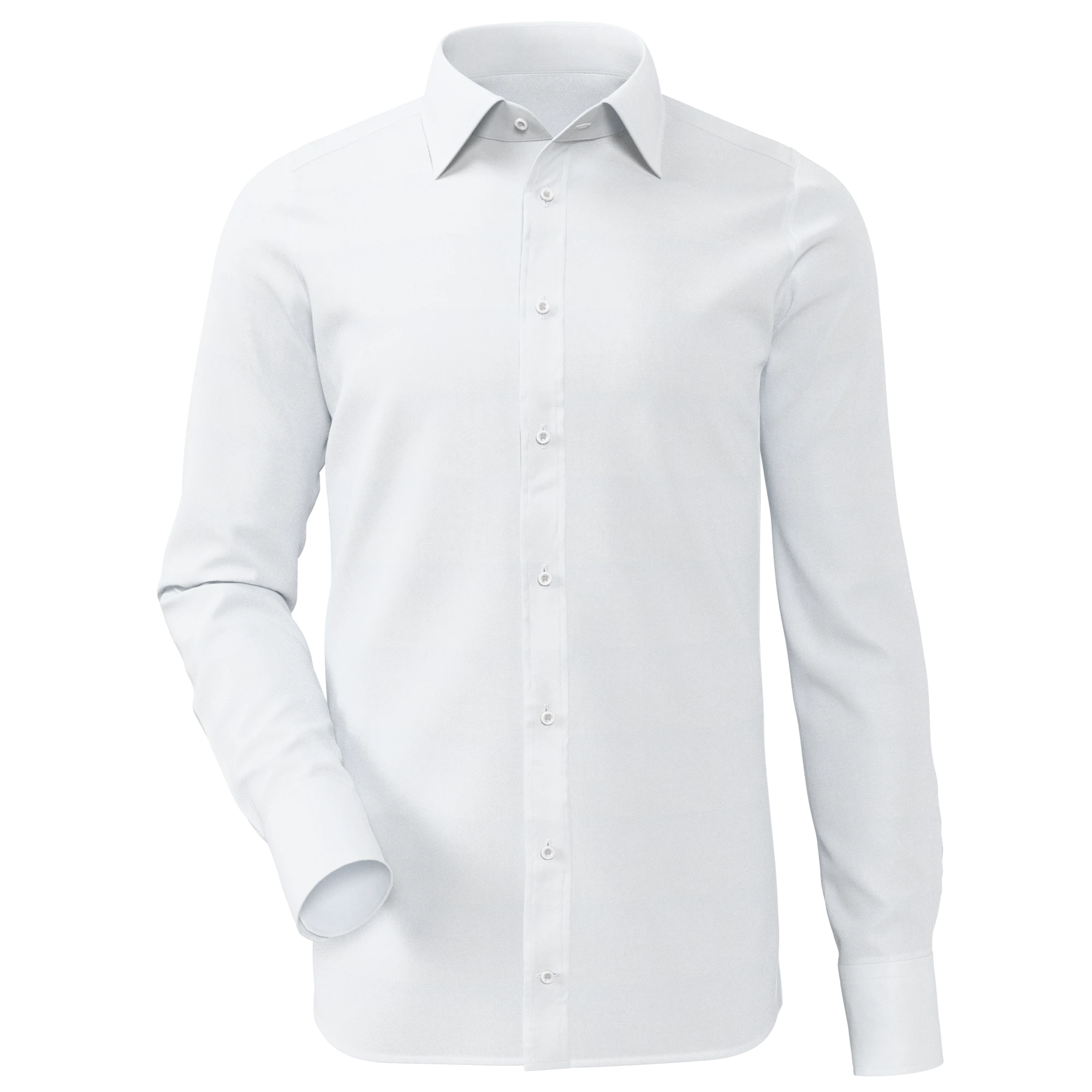 White custom dress shirt preview